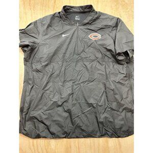 Chicago Bears NIKE On Field Apparel 1/4 Zip Windbreaker Men's Sz 3XL Side Vents